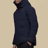 Lyxdesigner Canadian Mens Down Parkas Jackets Winter Hoodied Outdoor Canada Down Jacket Par Black Camouflage Coat 121303