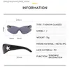 Lunettes de soleil 2024 Fashion Punk Y2K Femmes Sunglasses Fashion Fashion Package entourant les lunettes de soleil Star Star Decoratives Lunes UV400 Goggles Q240425