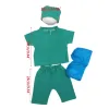 Photography Infant Photography Suit Doctor Hat & Tshirt Pants Set Photostudio Props Universal Cosplay Costume Newborn Shower Gift