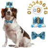 Hundkläder 1 Set Bib Headgear NeckerChief Utmärkt All-Matched Pet Hat Scarf Happy Birthday Party Supplies Decor