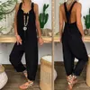 Kobiety Jumpsuits Rompers Women Backless Dunk Solid Kolor Bezpośrednie kombinezon BIB Knot Dunk Y240425