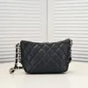 Großhandel Womens Modebags Klassische Mini -Klappenketten 74p ABERARM BAG KAVIAR KOWHIDE HIPPIE SABE