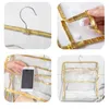 Sacos de armazenamento Bolsa de higiene pessoal pendurada PVC Toalha à prova d'água Telefone cosmético Banheiro dobrável Neceser Organizador à prova de poeira Toilettas Toilettas