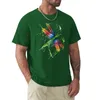 Polos masculinos Dragonfly Splat T-shirt Summer tops em branco