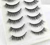 False Eyelashes New 10 pairs of 3D artificial mink eyelashes fluffy and soft Wispy natural long fake eyelashes curly eyelashes wholesale reusable eyelashes Q240425