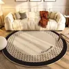 Dywany naśladowanie kaszmirowy okrągły dywan nowoczesne proste luksusowe sofa stół herbaty maty podłogowe zagęszczone miękkie miękkie pluszowe dywan sypialnia