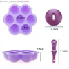 Ice Cream Tools Silicone World 9/7 Hole DIY Ice Cream Pops Silicone Mold Popsicle Mold Childrens Fruit Milk Shake Home Kitchen Accessories Tool Q240425