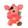 Cartoon Cute 18-30cm Horror Plush Toy Brown Bear, Fox, Rabbit, Anime Surrounding Dolls, Scratching Machine Dolls