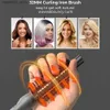 Curling Irons Hot Curling Hair Brush Ceramic ion Curler Electric Round Brush Anti Shrink Curling Iron Q240425