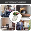 Vases Potted Body Flower Vase Women Body Flower Vase Fun Fun Resin Plant Pots Modern Boho Decorative Planter Body Flower Vase for Table