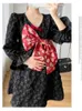 Maternity Dresses Autumn Plus Size Womens Dresses Black Dobby Dress with Big Bowknot Loose Fashion Maternity A-line Dress Pregnancy Party Clothes