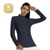 Camisas de manga longa tshirts sportswear fêmeas roupas novas em moda coreana Roupa de golfe usa ginástica feminina de ginástica camisetas esportivas