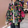 Chemises décontractées pour hommes chemises à manches longues à manches longues au printemps automne chinois veste florale haut de gamme Blouse de chemisier confortable marque
