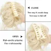 Chignon Lupu Synthetic Chignon Chaoting Curly Klauen Haarbrötchen knackig gefälschte falsche Haarband Schwanz für Frauen Haarstücke Blonde Schwarzbraun