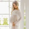 Maternity Dresses Maternity Chiffon Nightgowns Pregnancy Photography Dress Sleewear Chiffon Pregnant Photo Dress Nightdress