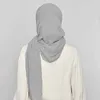 Hijabs Nieuwe pom chiffon ontwerp hijab sjaalsjooi wrap moslim hoofdband lange vrouwen sjaals d240425