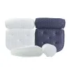 Pillow 4D Square Bathtub Pillow Blue Gray 7 Suction Cup Hotel Hot Spring SPA Massage White Bathtub Pillow Memory Foam Pillow Body