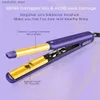 Curling Irons Multi functional curling board curling iron tourmaline ceramic straightener curler 240 salon wave 110-240V Q240425