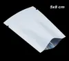 5x8 cm 500 pcs lot matte white white open leuminis init foil seal seal actions pouches mylar foil food foil for coffee tea powder s2790927