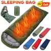 Ausrüstung Ultraleichtumschlagsschlafsbeutel Reisen tragbarer Schlafsack atmungsaktiv bequeme Matratze mit Kompressionssack für 3 -Saison