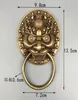 Chinese Folk Feng Shui Old Bronze Copper Foo Fu Dog Lion Head Door Knocker1368872