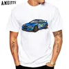 Men's T-Shirts New Summer Men Short Slve GC8 IMPREZA WRX STI T-Shirt Harajuku Japan Car Design White Casual Boy T Top T240425