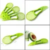 3IN1 Avocado Fruit Vegetable Tools Sliner Cutter Couteau Couger PP séparateur Shea Butter Kitchen Helper Accesso Dhvcu