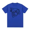 Heren t-shirts t-shirt de algodo para huizen e mulheres t-shirt clssico com um ontwerp do esqueleto n h240425