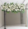 Flone Artificial Fake Flowers Row Wedding Arch Floral Home Decoration Stage Backdrop Arch Stand Wall Decor Flores Accessories4330146