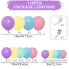 Parti Dekorasyon Balon Çelenk Kemer Kiti Mutlu Yıllar Çocuklar Kız Düğün Lateks Balon Bebek Duş
