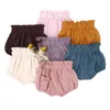 Shorts adorables shorts d'été bébé 0 à 24 mois pour bébé nouveau-né les flogores respirants doux couvrent les vêtements de bébé H240425