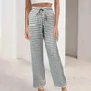 Women's Pants Trousers For Women Summer Comfortable And Fashionable Striped Wide Leg Strap High Waist Yoga Clothes