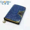 Emoshire est äkta läderdesign Travellers Notebook Vintage European Style Travel Journal Diary Handmased Gift N117