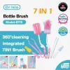 Matning av Dr.isla Baby Bottle Brush Baby Bottle Pacifier Cleaner 1 Set 7st Baby Supplies Cleaning Borstes Silicone Cup Brush