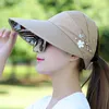 Berets 1pc Fashion Womens Ladies Factions Summer Wide Brim قابلة للطي Hat Hat anti-UV Beach Caps قبعات غير رسمية