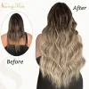 Extensions VeSunny Clip in Hair Extensions Human Hair Balayage Hair Extensions Clip Real Human Hair Clip1224 inch