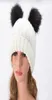 Sevimli kış kadınlar sıcak şapka örgü yün kız çocuk hemming tığ işi kayak kap6973882