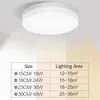 Ceiling Lights Ultra-thin Round LED Light Bedroom Neutral White Cool Warm 48W 36W 24W 18W