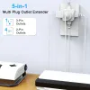 Adaptors 5 Way Multi Plug Outlet Extender, Wall Outlet Expander, Small Electrical Outlet Splitter for Travel, Home, Office, Dorm