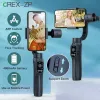 Gimbals F10 3 axes stabilisateur de poche à la main pour le support de téléphone Record vidéo pour le stabilisateur de l'iPhone Xiaomi Smartphone Gimbal