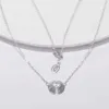 Designer trend GTM.s925 Sterling Silver Carter Single Diamond Necklace Womens Simple and Elegant Personality High Grade Design Collar Chain Accessories