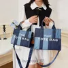 Designer Women's MC Tote Bag The Tote New Patchwork Womens Ins Trendy Fashionable Single Shoulder Diagonal Cross