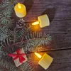 Velas LED Recarregam o Timer de Timer Remoto Flames Remoto para o dia dos namorados Candle Home Decoration Christmas 240417