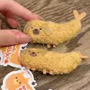 Stuffed Plush Animals Fried Crayfish Puppy Plush Toy Funny Dog Pendant Soft Stuffed Doll Keychain Backpack Car Bag Key Ring Decor Kid Gift