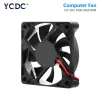 Fans 10Pcs/lot 2Pin 6010 60x60x10mm 60mm Slim Replacement DC 12V Cooling Fan for DIY PC Computer Case Motherboard 49006050 RPM