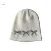 Boinas x7ya chapéu de malha feminino feminino streetwear Hip Hop Skullies Bonnet Hats