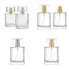 30 ml 50ml de garrafas de perfume de vidro vazio viagens Spra Spra Spray Atomizador Recarregável Caso de perfume 2styles RRA2357 ZZ