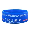 President Trump Silicone Armband Armband Håll amerikanska stora armband Donald Trump Rösta stjärna randiga armbandshandband