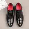 Boots Fashion Oxford Shoes Formella män klär fest Kväll Sneakers High Heel Gentleman Elegance Italian High Heel Dress Shoes