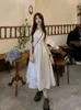 Vestidos casuales Mujeres Fashion Daily Style French All-Match Loose Chic Lovely Streetwear Temperamento simple Estudiantes de verano acogedoras